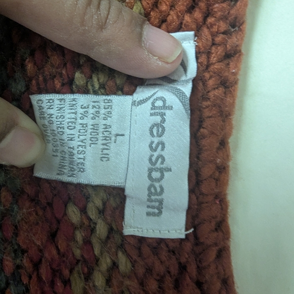 Striped Multicolor Women's Sweater - Picture 8 of 10